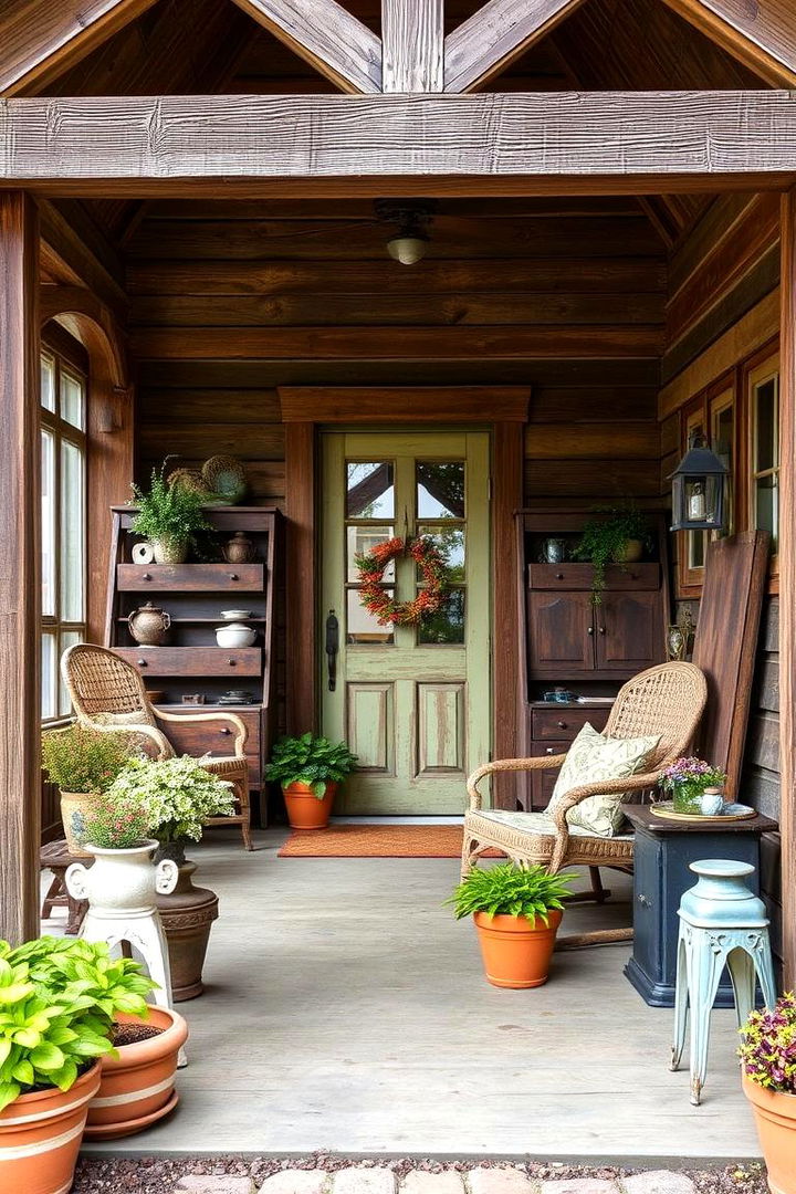 Eclectic Vintage Decor - 22 Rustic Porch Ideas