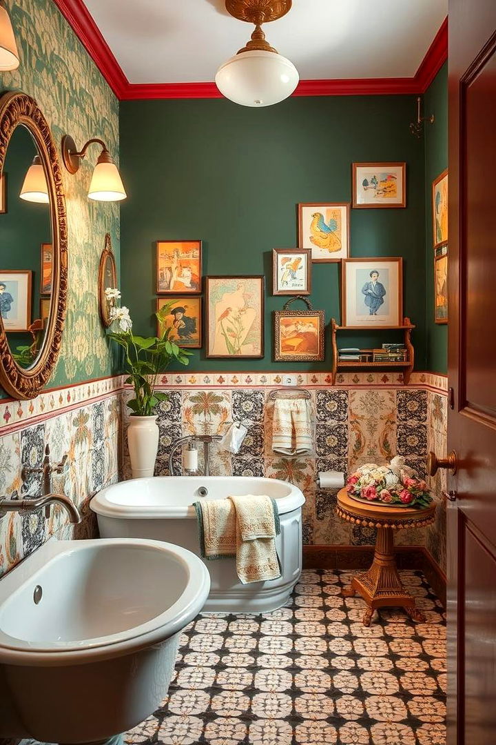 Eclectic Vintage Mix - 22 Vintage Bathroom Ideas