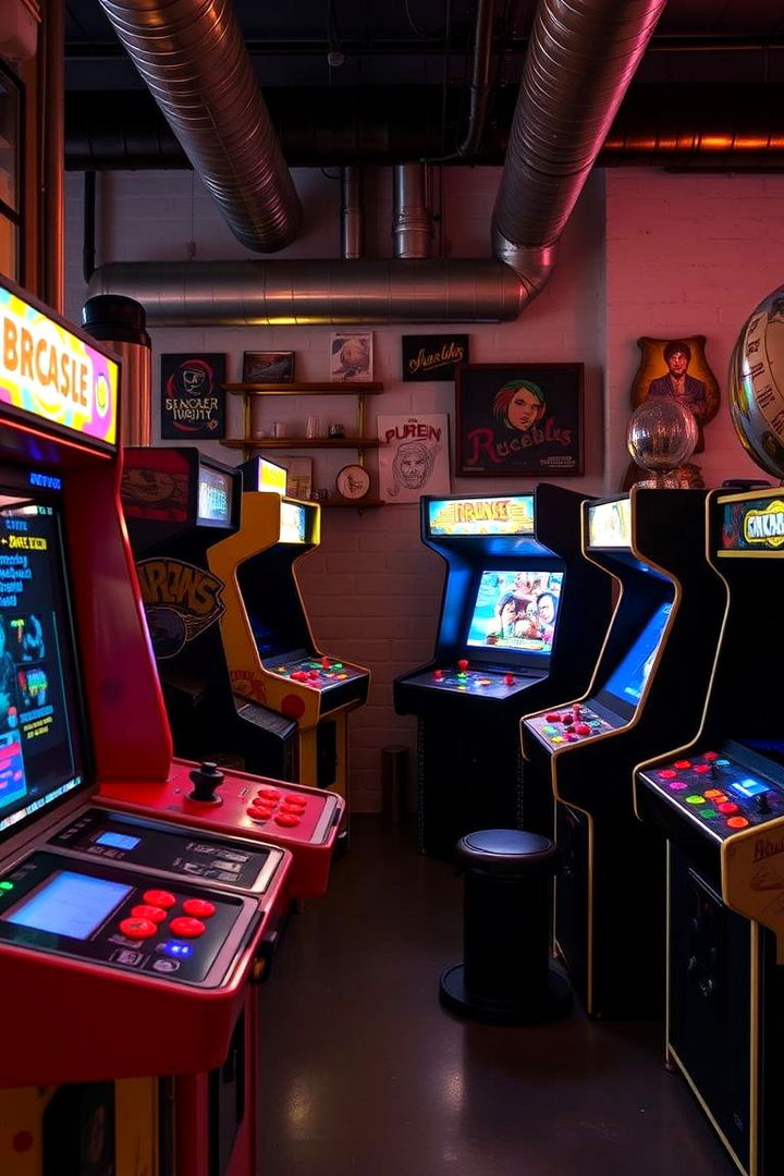 Eclectic Vintage and Modern Mix - 22 Arcade Room Ideas