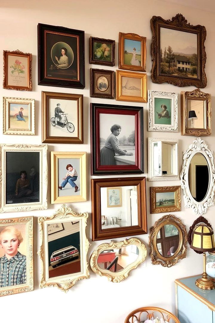 Eclectic Wall Art Arrangements - 22 Shabby-chic Style Living Room Ideas