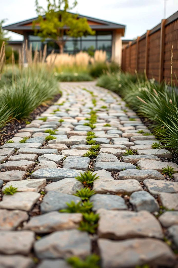 Eco Chic Cobblestone - 22 Cobble Stone Walkway Ideas