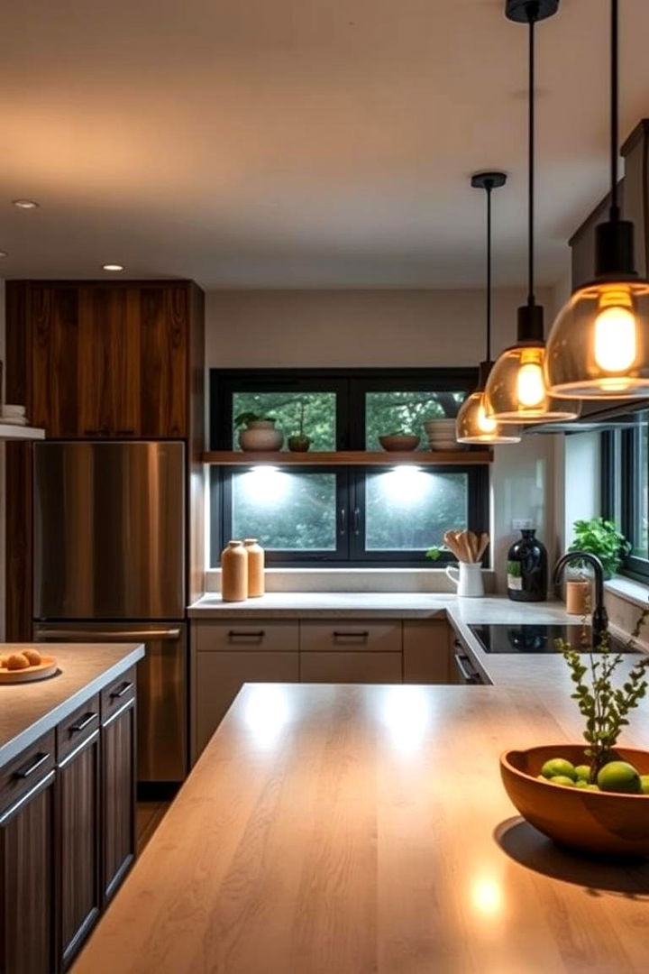 Eco Chic Lighting Fixtures for Natural Glow - 22 Natural Kitchen Design Ideas