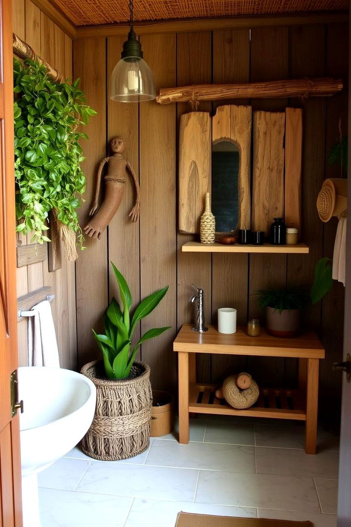 Eco Chic Upcycling Ideas - 22 Tropical Bathroom Ideas