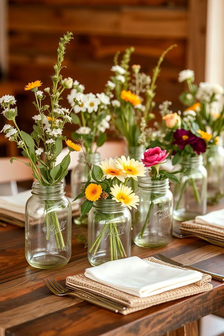 Eco Conscious Beauty - 22 Mason Jar Wedding Centerpieces