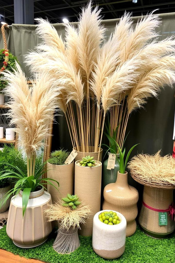 Eco Friendly Accents - 22 Pampas Grass Wedding Decor Ideas