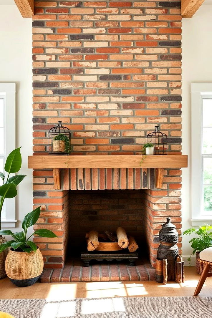 Eco Friendly Aesthetic - 22 Painted Brick Fireplace Ideas