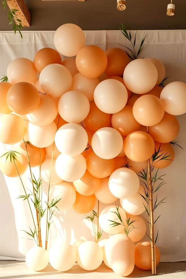 Eco Friendly Balloon Arrangement - 22 Balloon Centerpiece Ideas