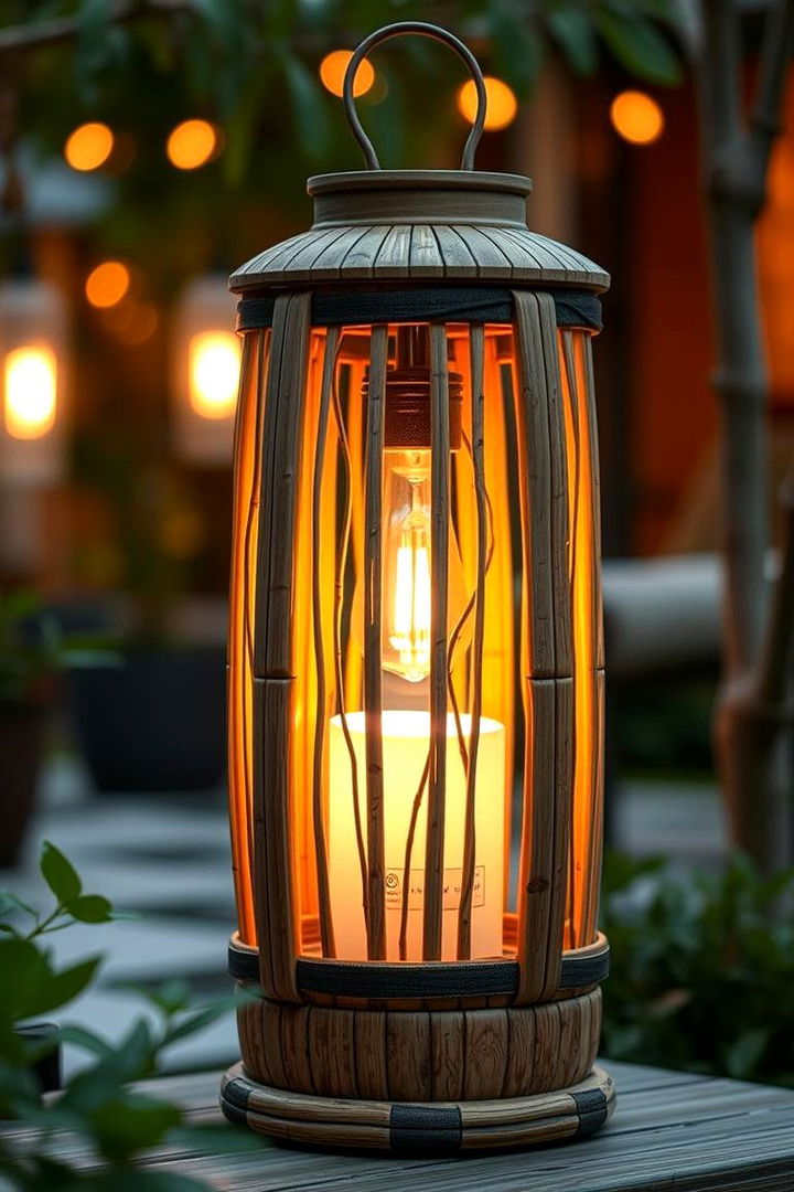 Eco Friendly Bamboo Lantern - 22 Lantern Centerpiece Ideas