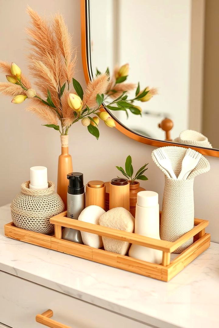 Eco Friendly Bamboo Makeup Organizers - 22 vanity organization ideas