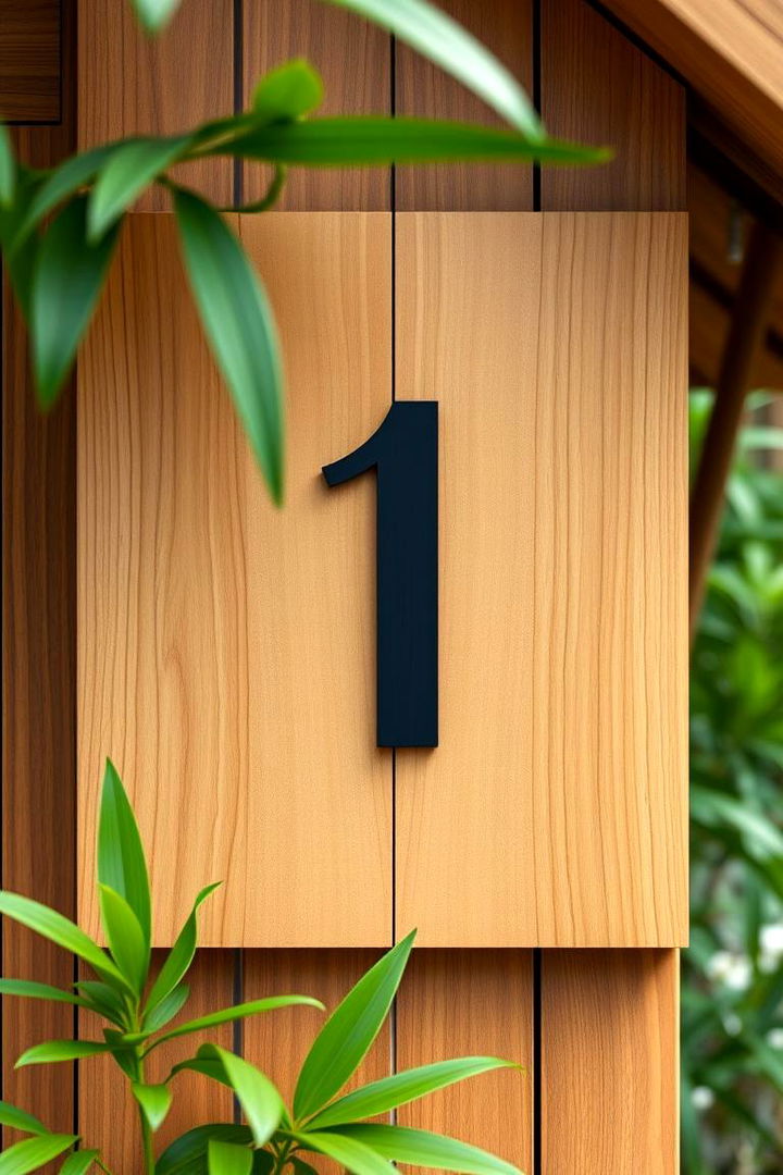 Eco Friendly Bamboo Numbers - 22 House Number Ideas