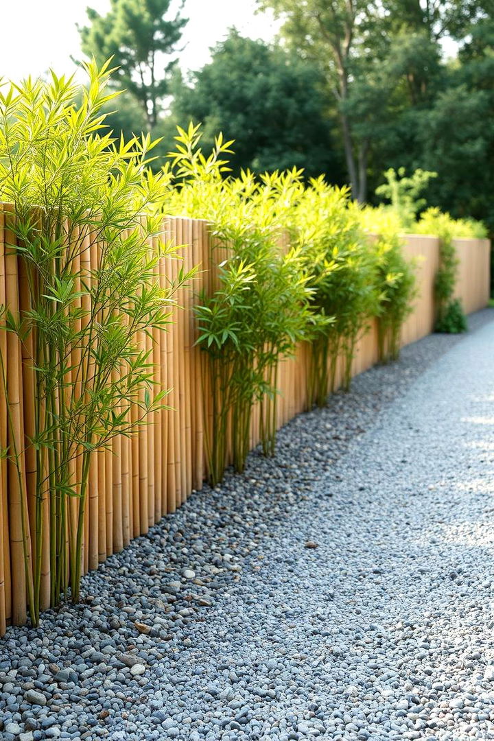 Eco Friendly Bamboo Panels - 22 Gravel Driveway Edging Ideas
