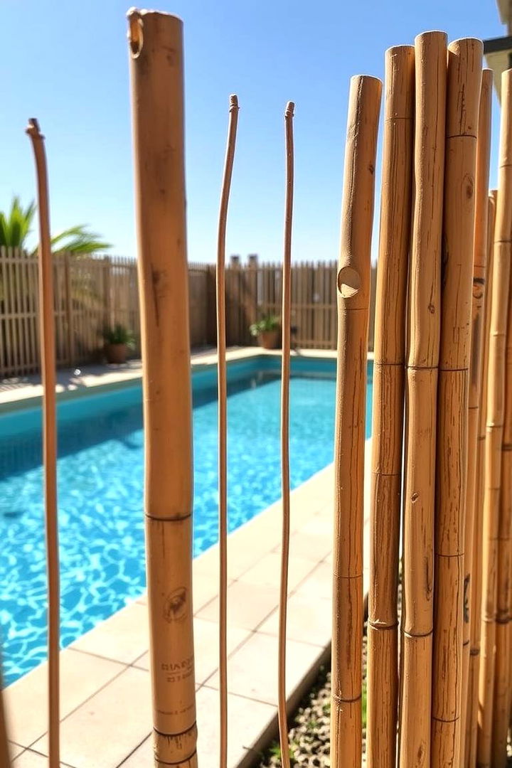 Eco Friendly Bamboo Pool Fencing - 22 Pool Fence Ideas