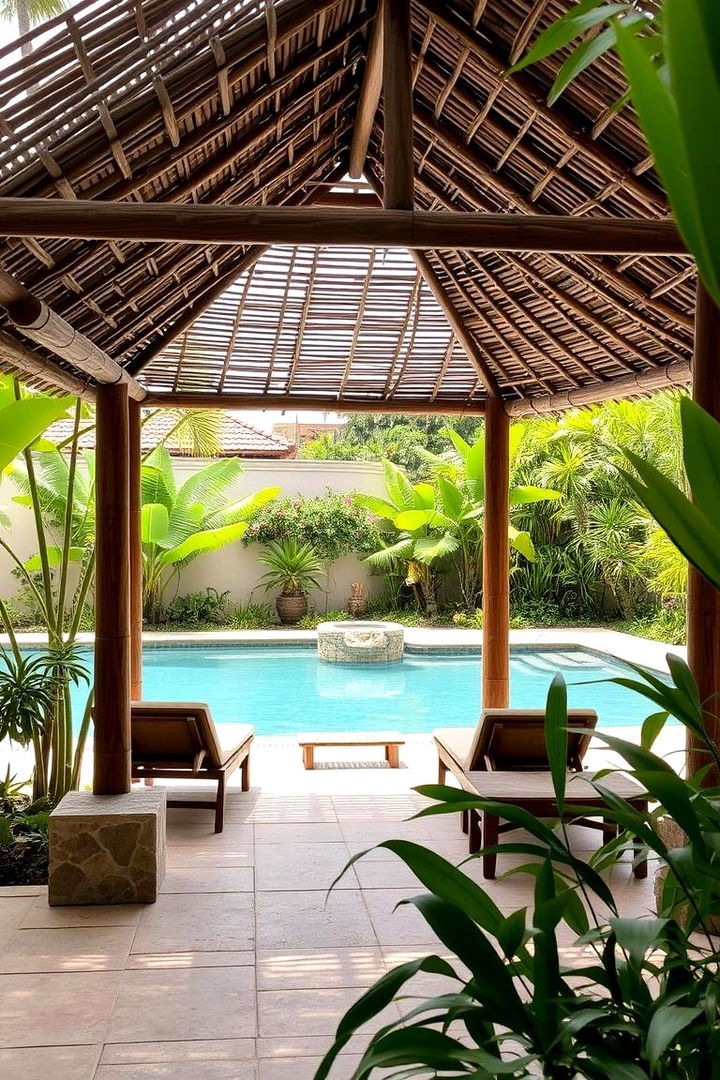 Eco Friendly Bamboo Pool Gazebo - 22 Pool Gazebo Ideas