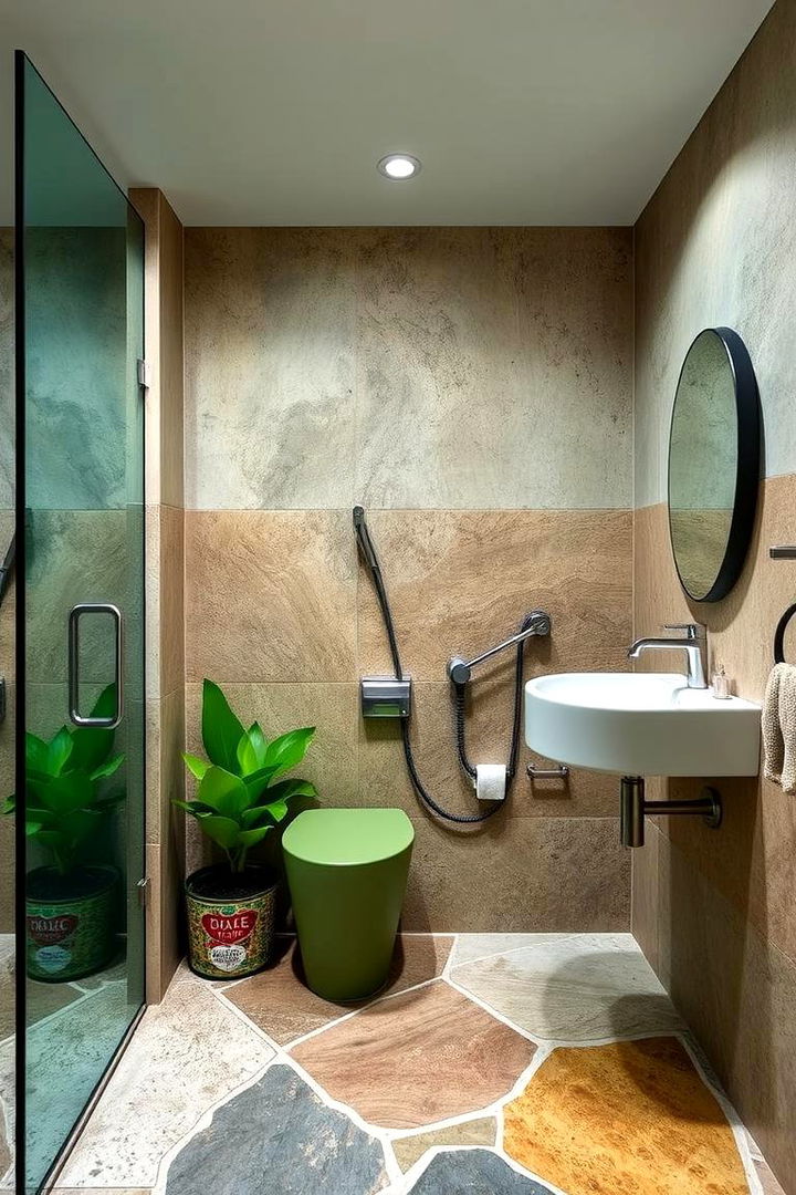 Eco Friendly Bathroom Features - 22 Pool Bathroom Ideas