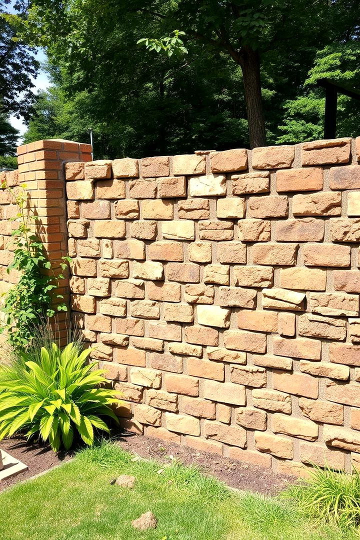 Eco Friendly Brick Fencing - 22 Front Yard Brick Fence Ideas