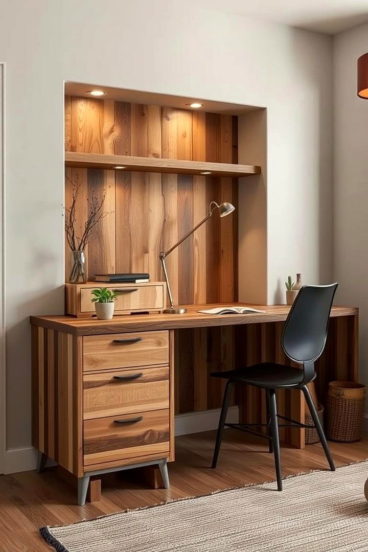 Eco Friendly Built in Desk Constructions - 22 Built-in Desk Ideas