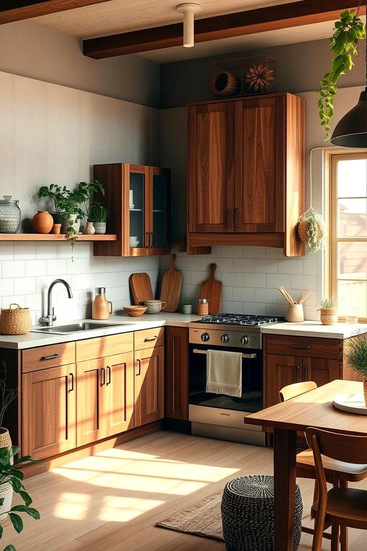 Eco Friendly Cabinet Finishes - 22 Brown Kitchen Cabinets Ideas