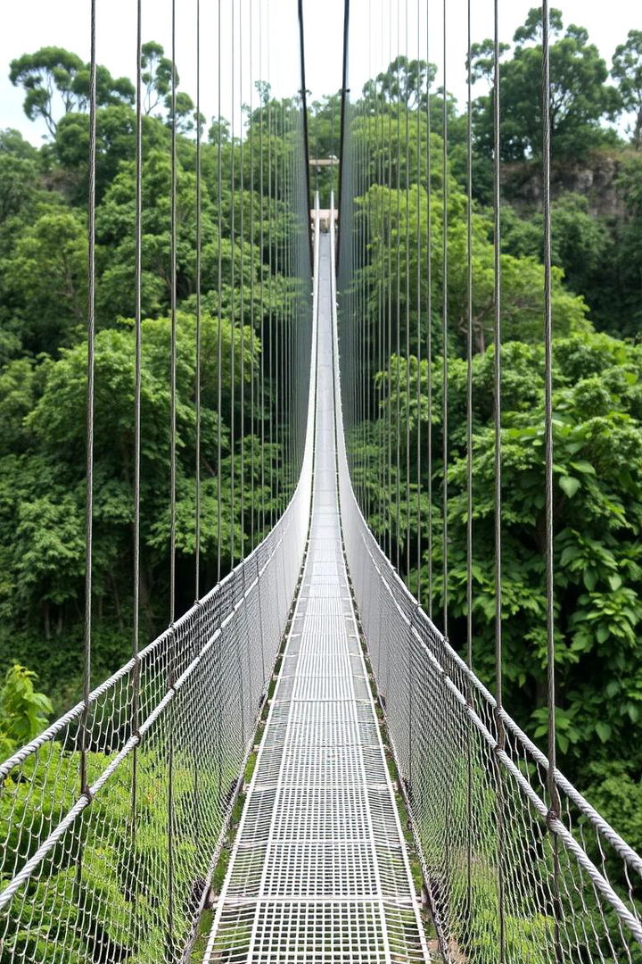 Eco Friendly Cable Suspension - 22 Elevated Walkway Ideas