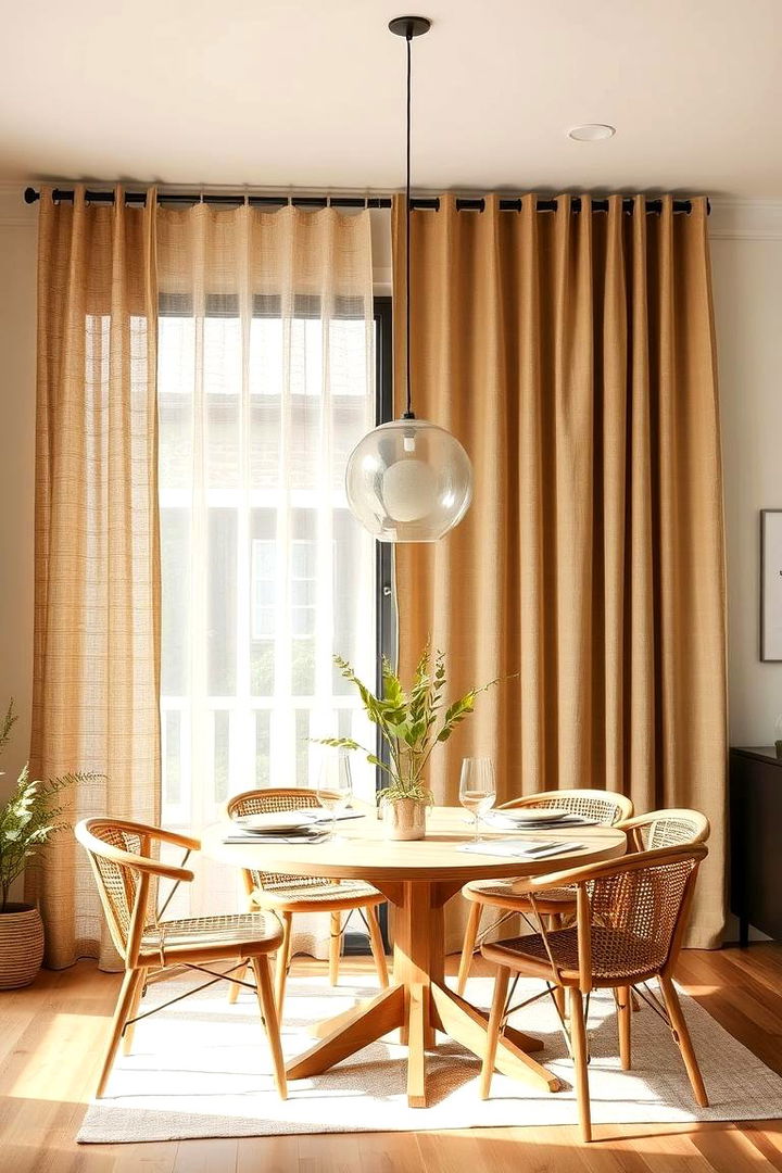 Eco Friendly Choices for Sustainable Decor - 22 Dining Room Curtain Ideas