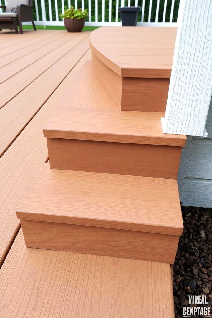 Eco Friendly Composite Choices - 22 Deck Steps Ideas