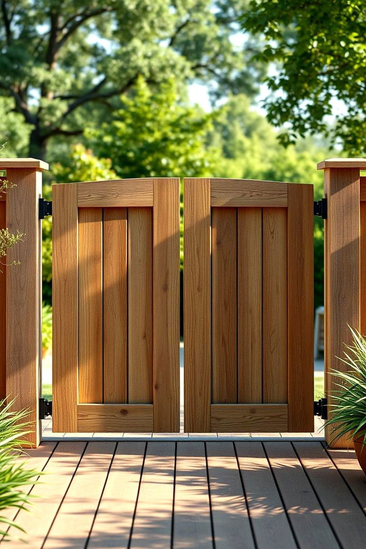 Eco Friendly Composite Gate - 22 Deck Gate Ideas