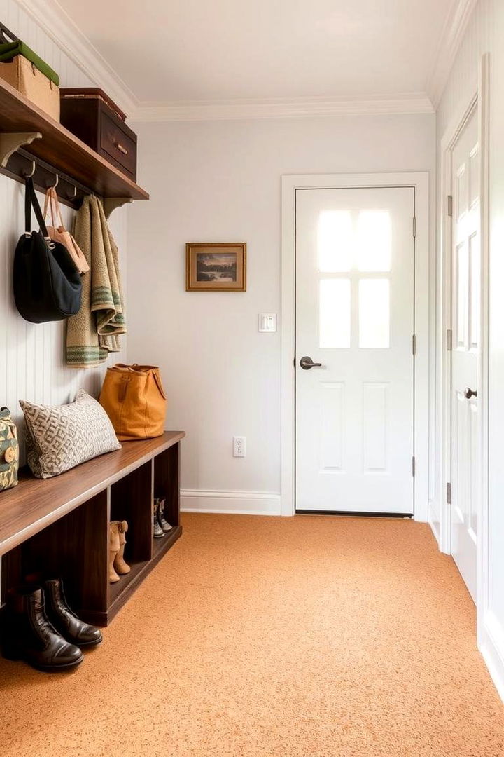 Eco Friendly Cork Comfort - 22 Mudroom Floor Ideas