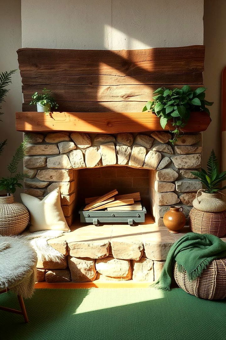 Eco Friendly Decor - 22 Fireplace Decor Ideas