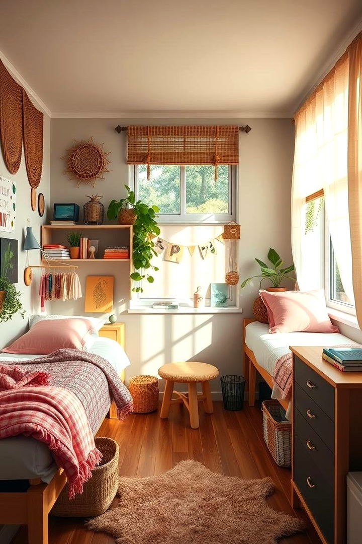Eco Friendly Decor - 22 Pink Dorm Room Ideas