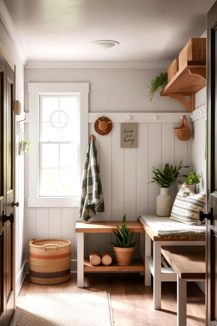Eco Friendly Decor Elements - 22 Farmhouse Mudroom Ideas