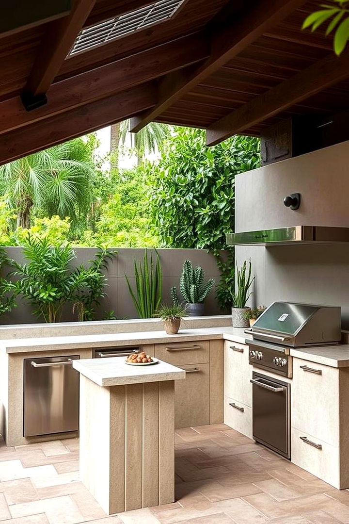 Eco Friendly Design Elements - 22 Stucco Outdoor Kitchen Ideas