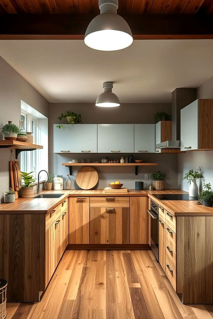 Eco Friendly Design Elements - 22 U Shaped Kitchen Ideas