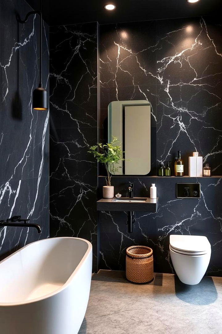 Eco Friendly Designs Sustainable Black Marble Innovations - 22 Black Marble Bathrooms
