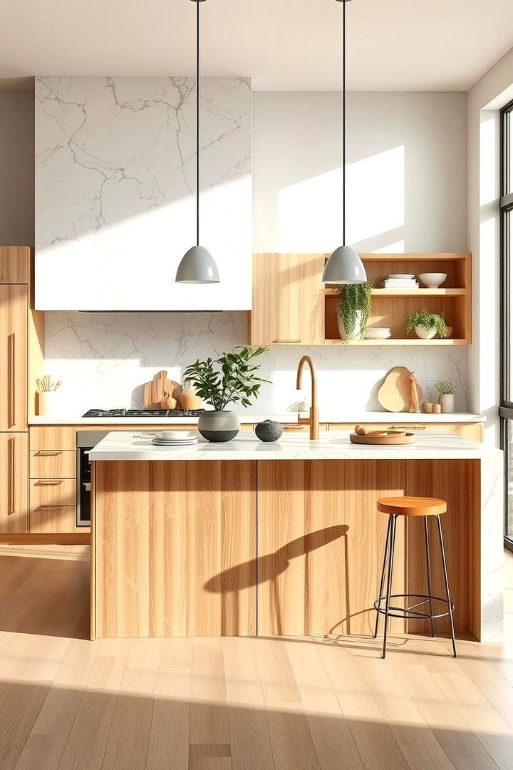 Eco Friendly Elegance - 22 Marble Kitchen Island Ideas