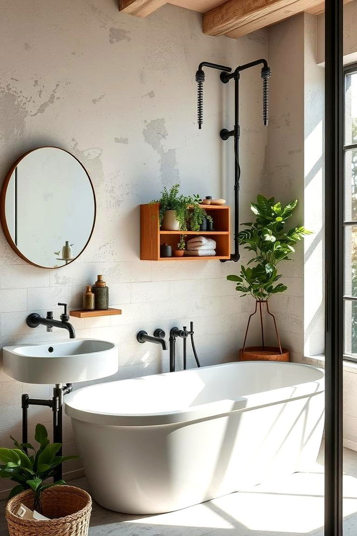 Eco Friendly Elements in Industrial Design - 22 Industrial Bathroom Ideas