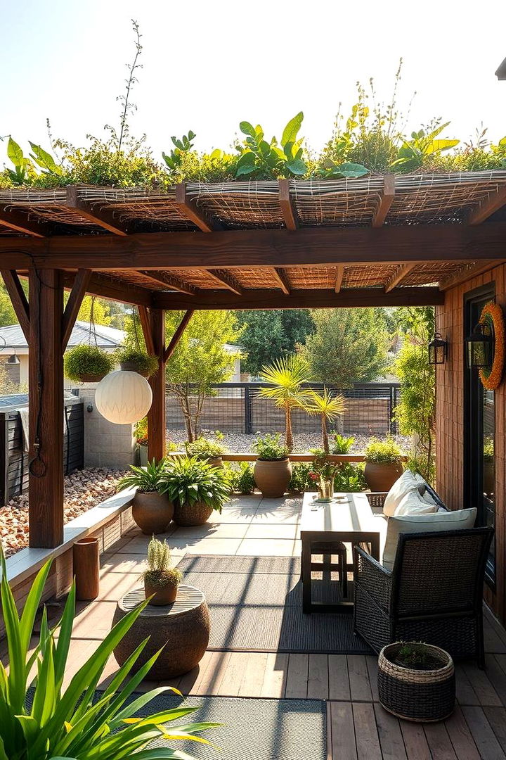 Eco Friendly Elements - 22 Gable Patio Roof Design Ideas