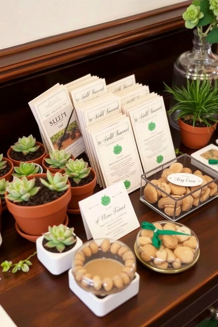 Eco Friendly Emerald Favors - 22 Emerald Green Wedding Ideas