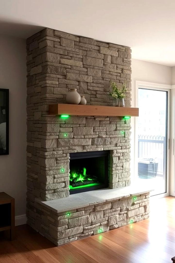 Eco Friendly Faux Stone Fireplaces - 22 Faux Stone Fireplace Ideas