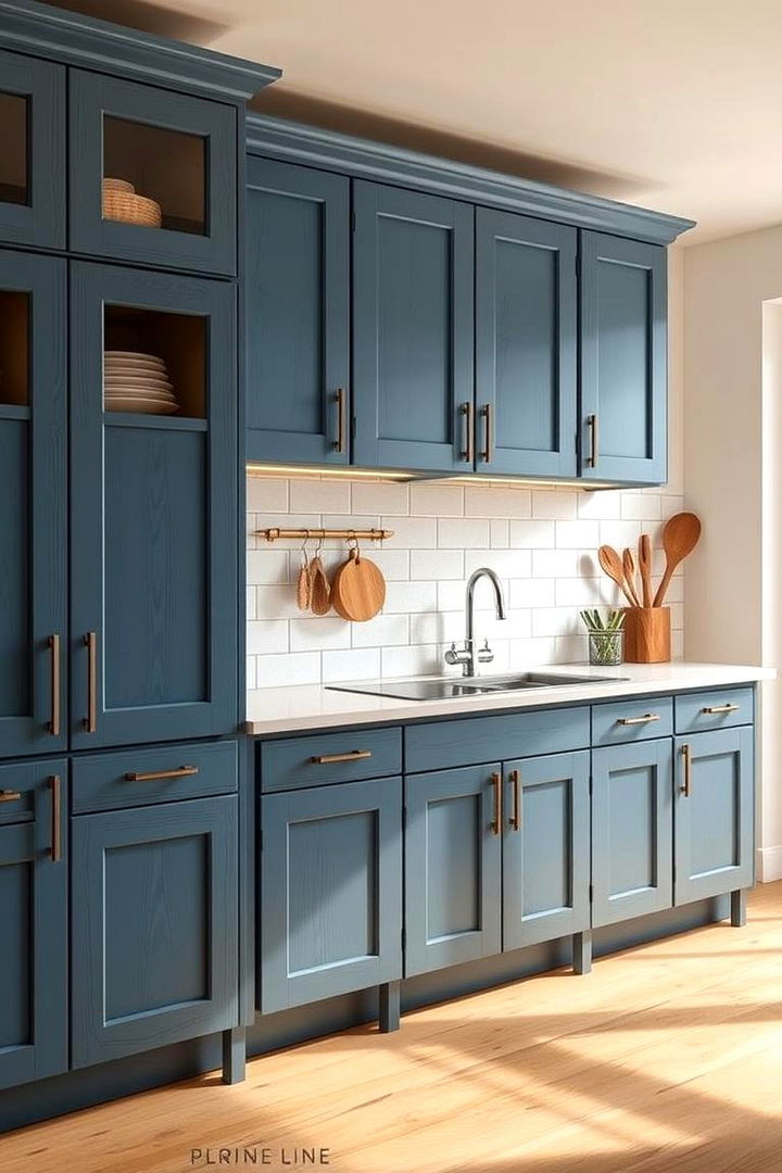 Eco Friendly Finishes - 22 blue farmhouse kitchen cabinets