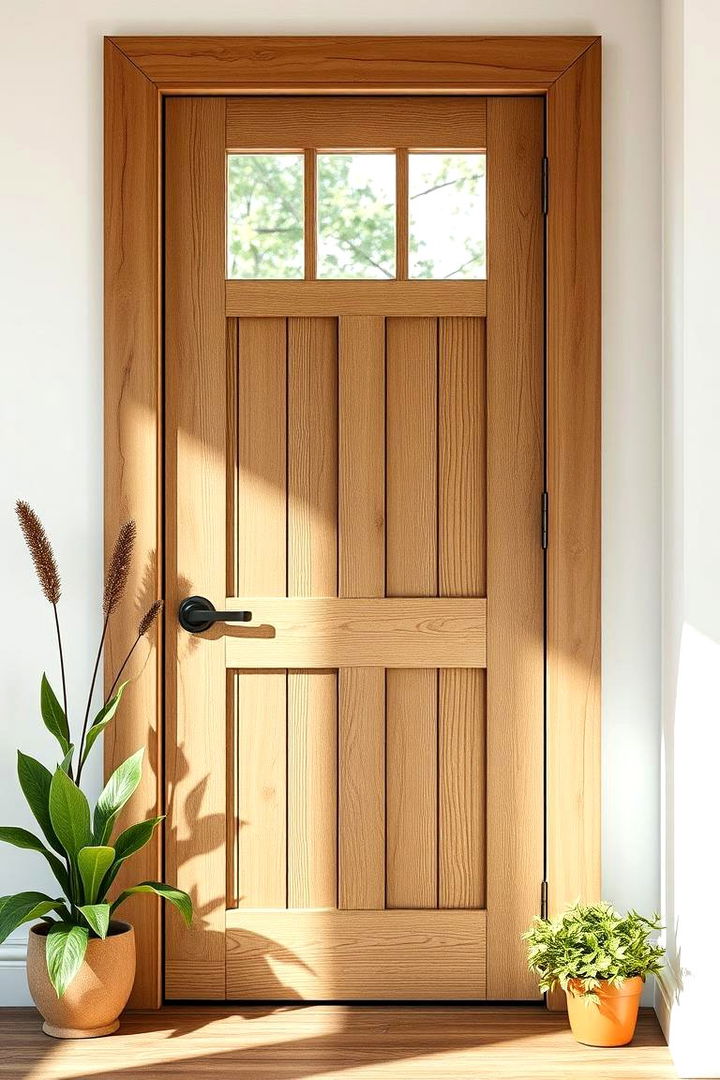 Eco Friendly Finishes - 22 Farmhouse Front Door Ideas