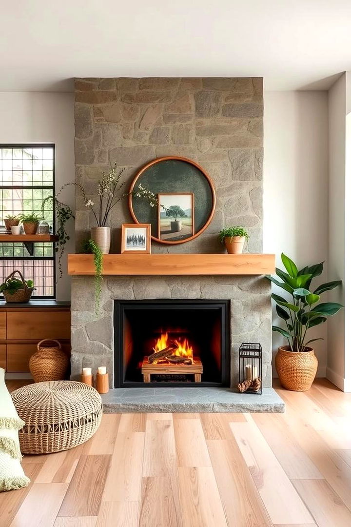 Eco Friendly Fireplace Haven - 22 Corner Fireplace Ideas
