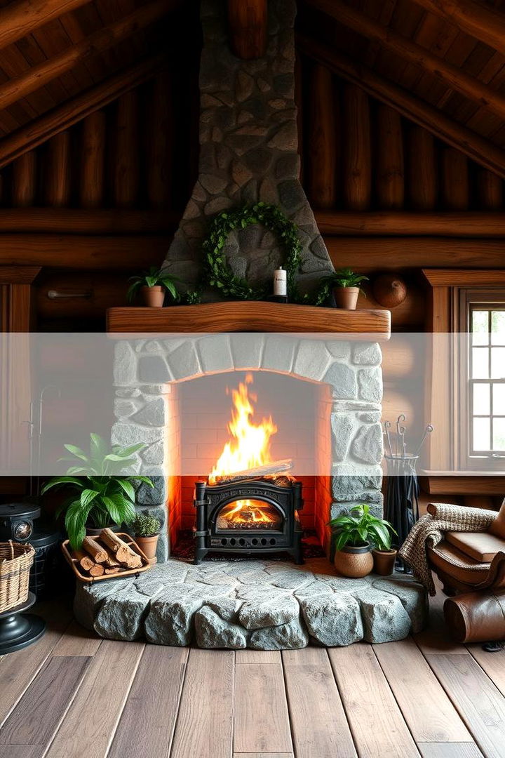 Eco Friendly Fireplace Options - 22 Cabin Fireplace Ideas