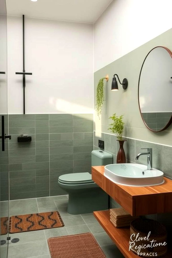 Eco Friendly Fixtures - 22 Forest Green Bathroom Ideas