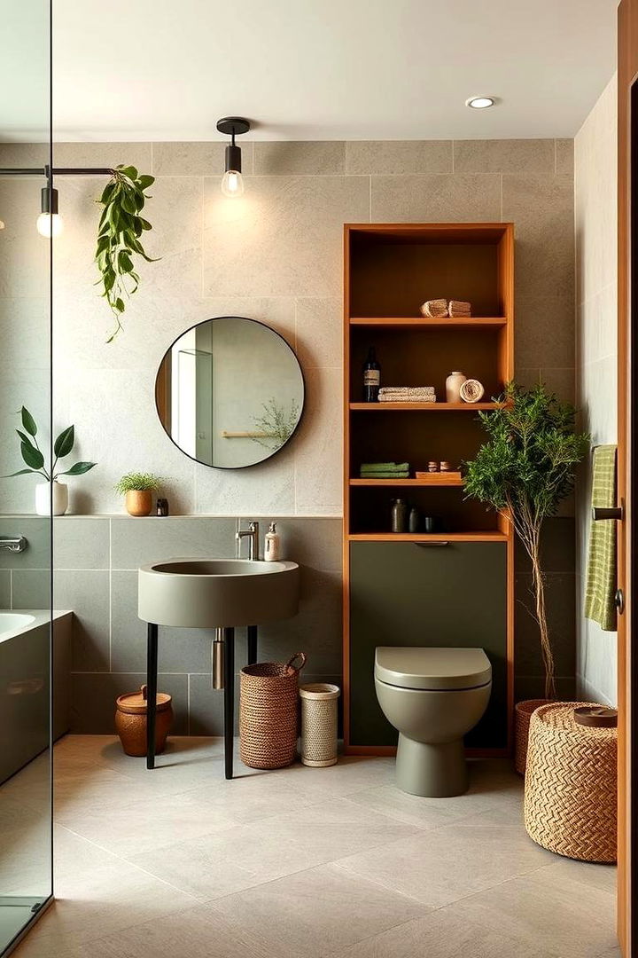 Eco Friendly Fixtures Sustainable Bathroom Solutions - 22 Olive Green Bathroom Ideas