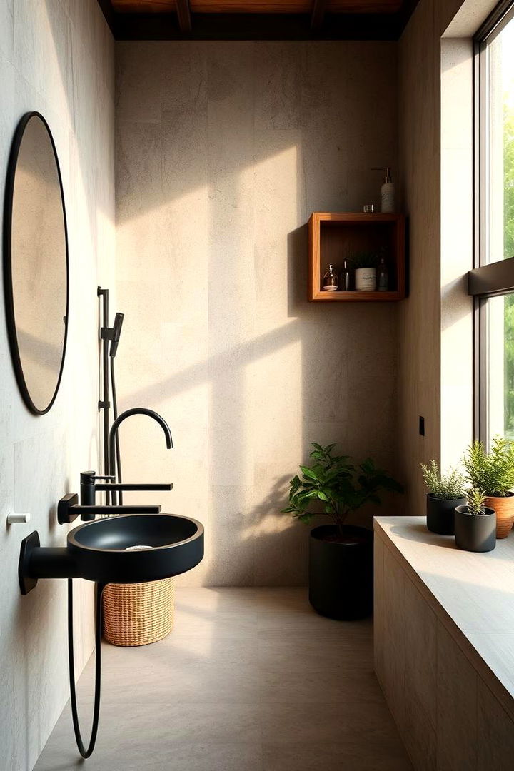 Eco Friendly Fixtures - 22 Bathroom With Black Fixtures