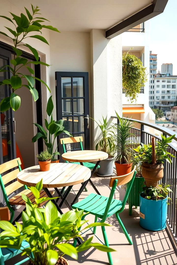 Eco Friendly Furniture Setup - 22 Green Balcony Ideas