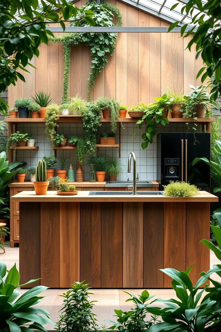 Eco Friendly Garden Fusion - 22 Outdoor Kitchen Island Ideas