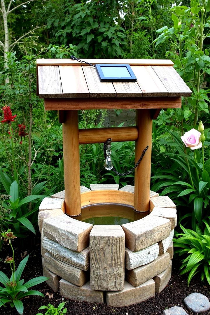 Eco Friendly Garden Wishing Well - 22 Outdoor Wishing Well Garden Ideas