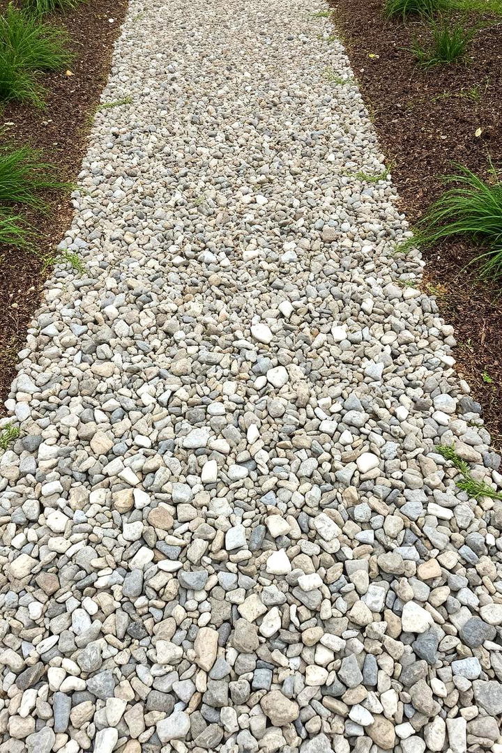 Eco Friendly Gravel Sloped Path - 22 Sloped Walkway Ideas
