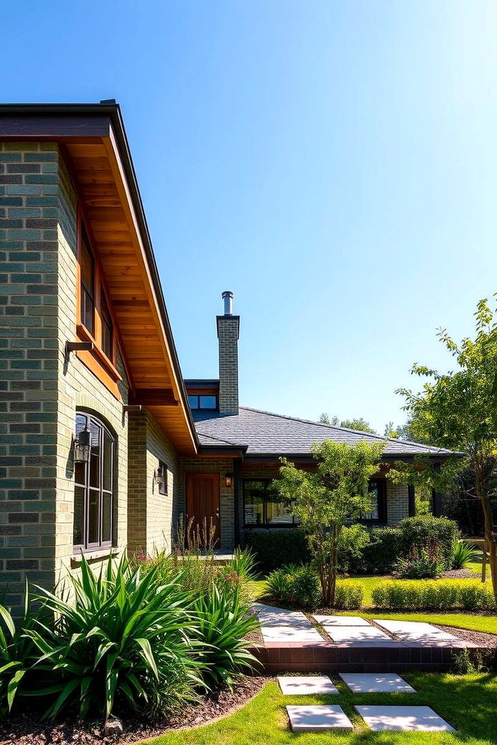 Eco Friendly Green Brick Sustainability - 22 Green Brick Exterior Home Ideas