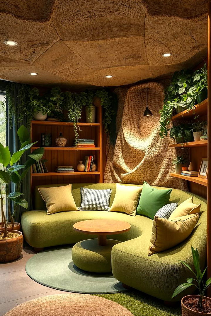 Eco Friendly Green Reading Spot - 22 kids reading nook ideas